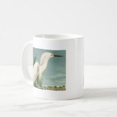 Audubon Snowy Heron White Gret Vogel Vogel Koffiemok (Voorkant links)