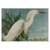 Audubon Snowy Heron White Gret Vogel Vogel Snijplank (Voorkant)