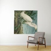 Audubon Snowy Heron White Gret Vogel Vogel Wandkleed (In Situ (horizontaal))