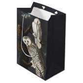 Audubon Snowy Owl Bird Artwork Medium Cadeauzakje (Voorkant Gekanteld)