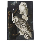 Audubon Snowy Owl Bird Artwork Medium Cadeauzakje (Voorkant)
