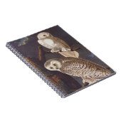 Audubon Snowy White Ownership on a Dark Cloudy Nig Notitieboek (Rechterzijde)