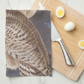 Audubon Snowy White Ownership on a Dark Cloudy Nig Theedoek (Quarter Fold)