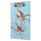 Audubon Song Sparrow beroemd gemaakt door Tiny Spi Klembord (Links)