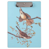 Audubon Song Sparrow beroemd gemaakt door Tiny Spi Klembord (Voorkant)