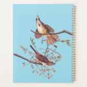 Audubon Song Sparrow beroemd gemaakt door Tiny Spi Planner (Achterkant)