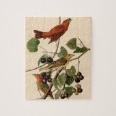  Audubon Summer Tanager Bird Painting Gift Legpuzzel (Verticaal)