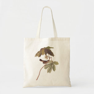 Audubon Swamp Sparrow Bird op Wild Mandrake Tote Bag