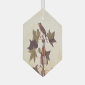 Audubon Trail's Flycatcher Bird Glas Ornament (Voorkant Rechts)