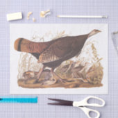 Audubon Turkey Hen and Chicken in herfst Tissuepapier (Craft)