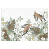 Audubon Turtle Dove Birds Flowers Tablecloth Tafelkleed (Voorkant (Horizontaal))