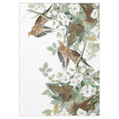Audubon Turtle Dove Birds Flowers Tablecloth Tafelkleed (Voorkant)