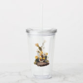 Audubon Vesper Sparrow en Prickly Pear Cactus Acryl Drinkbeker (Voorkant)
