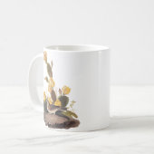 Audubon Vesper Sparrow en Prickly Pear Cactus Koffiemok (Voorkant links)