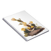 Audubon Vesper Sparrow en Prickly Pear Cactus Notitieboek (Rechterzijde)