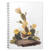 Audubon Vesper Sparrow en Prickly Pear Cactus Notitieboek (Voorkant)