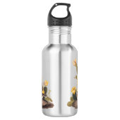 Audubon Vesper Sparrow en Prickly Pear Cactus Waterfles (Voorkant)