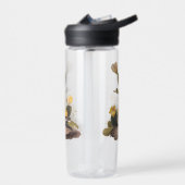 Audubon Vesper Sparrow en Prickly Pear Cactus Waterfles (Links)