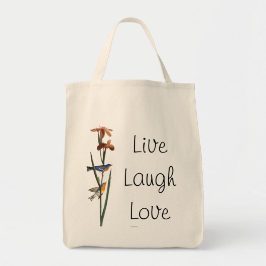 Audubon: Warbler Tote Bag (Voorkant)