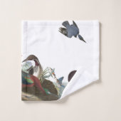 Audubon Wetland Birds Loon Ibis Bath Towel Set Bad Handdoek (Wasdoekje)
