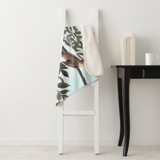 Audubon White Eyed Vireo Song Bird Art Sherpa Deken (In situ)