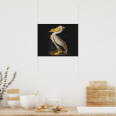 Audubon White Pelican Bird  Print (Keuken)