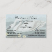 Audubon White Swan Watervogels schilderij Visitekaartje (Voorkant)