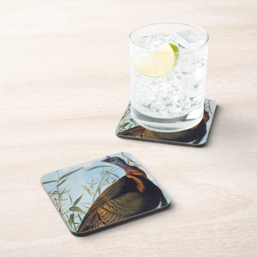 Audubon: Wild Turkey Bier Onderzetter (Rechterzijde)