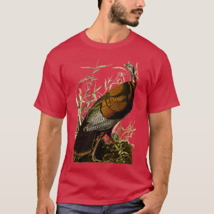 Audubon Wild Turkey North American Birds Education T-shirt