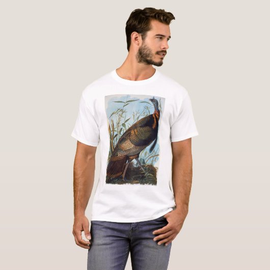 Audubon: Wild Turkey T-shirt (Voorkant volledig)
