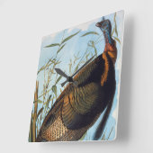 Audubon: Wild Turkey Vierkante Klok (Hoek)