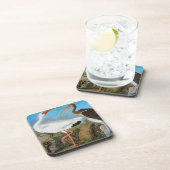 Audubon: Witte Ibis Drankjes Onderzetter (Rechterzijde)