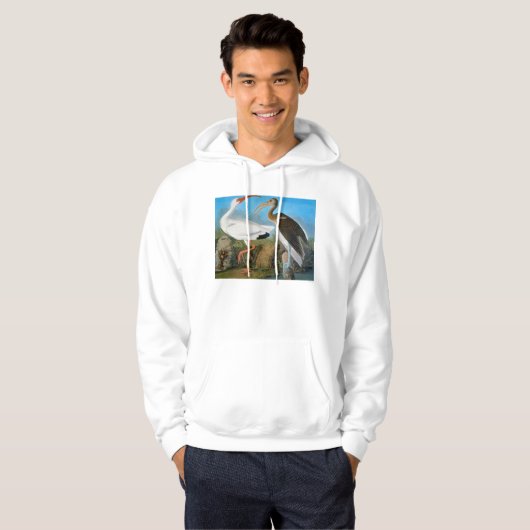 Audubon: witte ibis hoodie (Voorkant volledig)