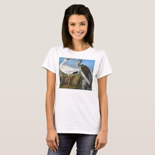 Audubon: witte ibis t-shirt (Voorkant volledig)