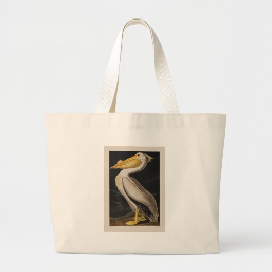 Audubon Witte Pelikaan Vogel Amerika Grote Tote Bag (Voorkant)