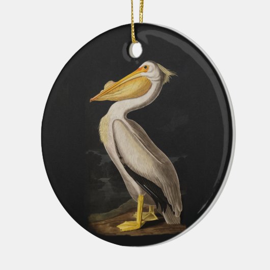 Audubon Witte Pelikaan Vogel Amerika Keramisch Ornament (Links)