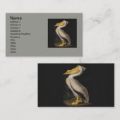 Audubon Witte Pelikaan Vogel Amerika Visitekaartje (Voorkant / Achterkant)
