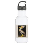 Audubon Witte Pelikaan Vogel Amerika Waterfles (Voorkant)