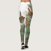 Audubon Wren Bird Wildlife over Print Leggings (Achterkant)