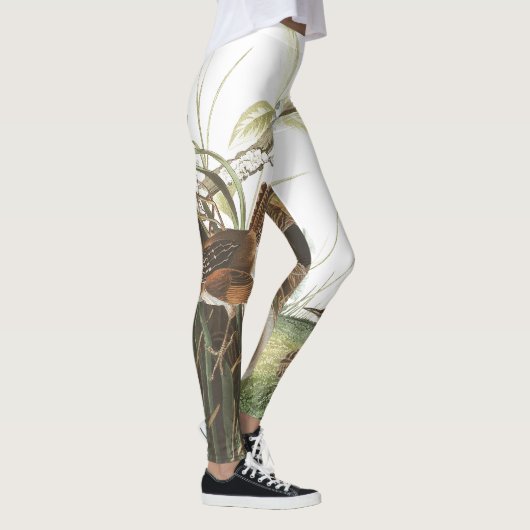 Audubon Wren Birds Nests All Over Print Leggings (Rechts)