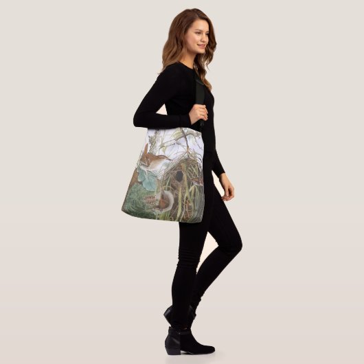 Audubon Wren Birds Wildlife Animal Nest Canvas tas (Op model)