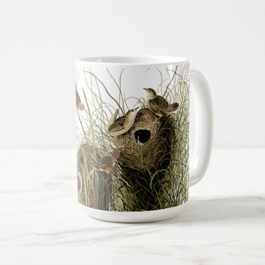 Audubon Wren Birds Wildlife Animals Nests Mok (Voorkant rechts)