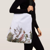 Audubon Wren Birds Wildlife Floral Nests Canvas ta Crossbody Tas (Dichtbij)