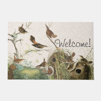 Audubon Wren Birds Wildlife Nests Welcome Doormat Deurmat