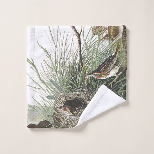 Audubon Wren & Finch Birds Wildlife Bath Towel Set Bad Handdoek (Wasdoekje)