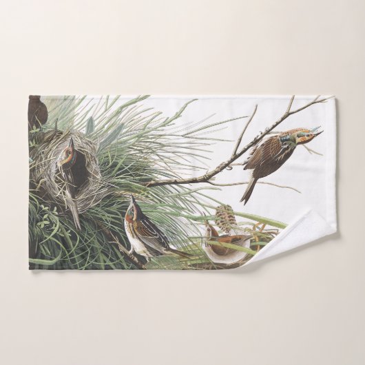 Audubon Wren & Finch Birds Wildlife Bath Towel Set Bad Handdoek (Handdoek)