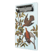 Audubon Zenaida Duif met bloemen Mini Klembord (Angled2)
