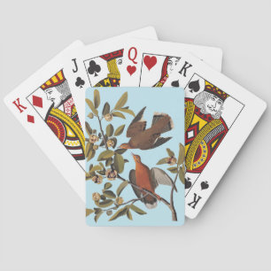 Audubon Zenaida Duif met bloemen Pokerkaarten