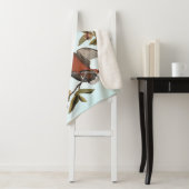 Audubon Zenaida Duif met bloemen Sherpa Deken (In situ)