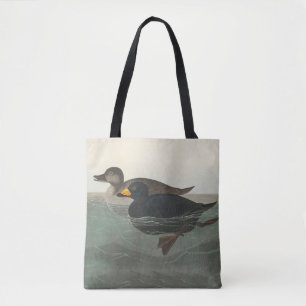 Audubon Zwarte Zwartkop Print: Vintage Kust Eend Tote Bag